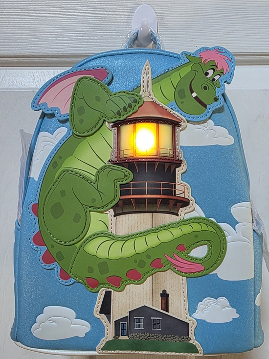 Disney Handbags - Disney Loungefly Elliot Lightup Lighthouse Backpack NWT